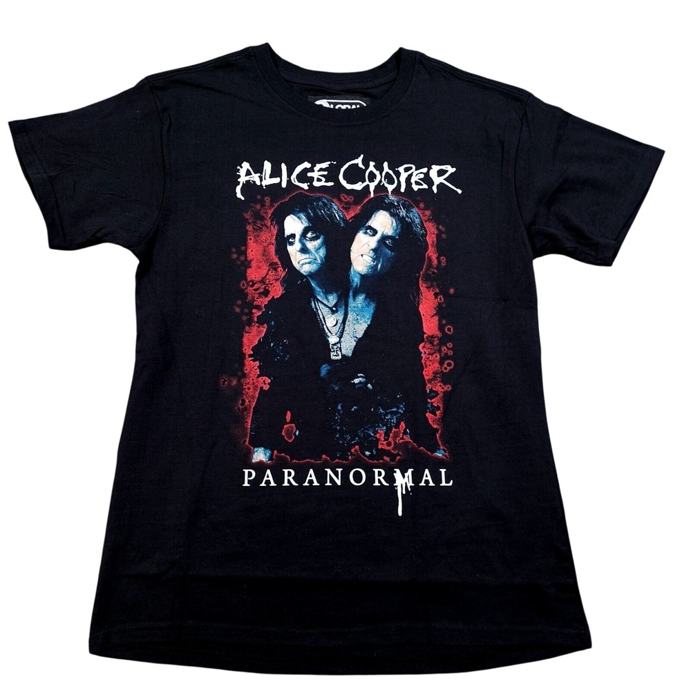 Alice Cooper Paranormal Graphic T-Shirt Mens Large Black Rock Music Tee